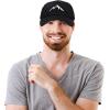 imageDALIX Outdoor Cap Mountain Dad Hat Hiking Trek Wilderness BallcapBlack