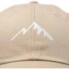 imageDALIX Outdoor Cap Mountain Dad Hat Hiking Trek Wilderness BallcapKhaki