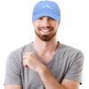 imageDALIX Outdoor Cap Mountain Dad Hat Hiking Trek Wilderness BallcapLight Blue