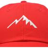 imageDALIX Outdoor Cap Mountain Dad Hat Hiking Trek Wilderness BallcapRed