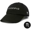 imageDALIX Scorpio Dad Hat Embroidered Zodiac Astrology Cotton Baseball CapBlack