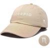imageDALIX Scorpio Dad Hat Embroidered Zodiac Astrology Cotton Baseball CapKhaki