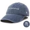 imageDALIX Scorpio Dad Hat Embroidered Zodiac Astrology Cotton Baseball CapWashed Navy Blue