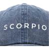 imageDALIX Scorpio Dad Hat Embroidered Zodiac Astrology Cotton Baseball CapWashed Navy Blue