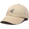 imageDALIX Seagull Embroidered Cap Cotton Baseball Hat Bird WomensKhaki