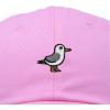 imageDALIX Seagull Embroidered Cap Cotton Baseball Hat Bird WomensLight Pink