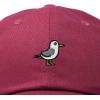 imageDALIX Seagull Embroidered Cap Cotton Baseball Hat Bird WomensMaroon