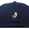 imageDALIX Seagull Embroidered Cap Cotton Baseball Hat Bird WomensNavy Blue