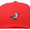 imageDALIX Seagull Embroidered Cap Cotton Baseball Hat Bird WomensRed