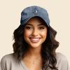 imageDALIX Seagull Embroidered Cap Cotton Baseball Hat Bird WomensWashed Navy Blue