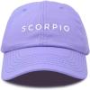 imageDALIX Scorpio Dad Hat Embroidered Zodiac Astrology Cotton Baseball CapLavender
