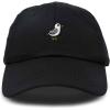 imageDALIX Seagull Embroidered Cap Cotton Baseball Hat Bird WomensBlack