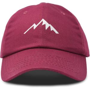 imageDALIX Outdoor Cap Mountain Dad Hat Hiking Trek Wilderness BallcapMaroon