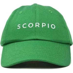 imageDALIX Scorpio Dad Hat Embroidered Zodiac Astrology Cotton Baseball CapKelly Green