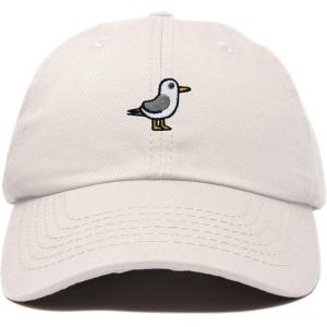 imageDALIX Seagull Embroidered Cap Cotton Baseball Hat Bird WomensBeige