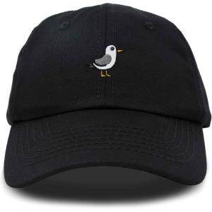 imageDALIX Seagull Embroidered Cap Cotton Baseball Hat Bird WomensBlack