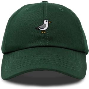 imageDALIX Seagull Embroidered Cap Cotton Baseball Hat Bird WomensDark Green
