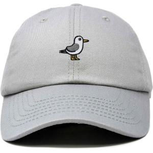 imageDALIX Seagull Embroidered Cap Cotton Baseball Hat Bird WomensGray