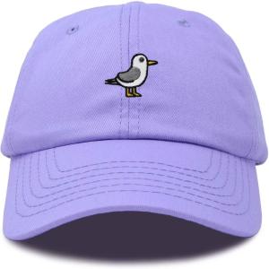 imageDALIX Seagull Embroidered Cap Cotton Baseball Hat Bird WomensLavender
