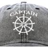 imageDALIX Captain Hat Sailing Baseball Cap Navy Gift Boating Men Women VintageBlack