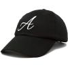imageDALIX Initial Hat Letter A Womens Baseball Cap Monogram Cursive EmbroiderBlack
