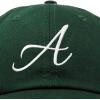 imageDALIX Initial Hat Letter A Womens Baseball Cap Monogram Cursive EmbroiderDark Green