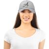 imageDALIX Initial Hat Letter A Womens Baseball Cap Monogram Cursive EmbroiderGray