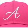 imageDALIX Initial Hat Letter A Womens Baseball Cap Monogram Cursive EmbroiderHot Pink