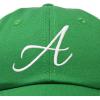 imageDALIX Initial Hat Letter A Womens Baseball Cap Monogram Cursive EmbroiderKelly Green