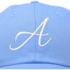 imageDALIX Initial Hat Letter A Womens Baseball Cap Monogram Cursive EmbroiderLight Blue