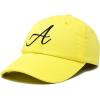 imageDALIX Initial Hat Letter A Womens Baseball Cap Monogram Cursive EmbroiderMinion Yellow
