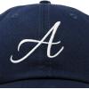 imageDALIX Initial Hat Letter A Womens Baseball Cap Monogram Cursive EmbroiderNavy Blue