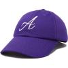 imageDALIX Initial Hat Letter A Womens Baseball Cap Monogram Cursive EmbroiderPurple