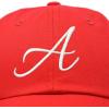 imageDALIX Initial Hat Letter A Womens Baseball Cap Monogram Cursive EmbroiderRed