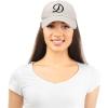 imageDALIX Initial Hat Letter D Womens Baseball Cap Monogram Cursive EmbroiderBeige
