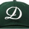 imageDALIX Initial Hat Letter D Womens Baseball Cap Monogram Cursive EmbroiderDark Green