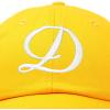 imageDALIX Initial Hat Letter D Womens Baseball Cap Monogram Cursive EmbroiderGold