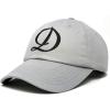 imageDALIX Initial Hat Letter D Womens Baseball Cap Monogram Cursive EmbroiderGray