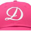 imageDALIX Initial Hat Letter D Womens Baseball Cap Monogram Cursive EmbroiderHot Pink