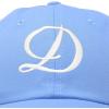 imageDALIX Initial Hat Letter D Womens Baseball Cap Monogram Cursive EmbroiderLight Blue