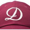 imageDALIX Initial Hat Letter D Womens Baseball Cap Monogram Cursive EmbroiderMaroon
