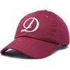 imageDALIX Initial Hat Letter D Womens Baseball Cap Monogram Cursive EmbroiderMaroon