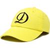 imageDALIX Initial Hat Letter D Womens Baseball Cap Monogram Cursive EmbroiderMinion Yellow