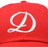 imageDALIX Initial Hat Letter D Womens Baseball Cap Monogram Cursive EmbroiderRed