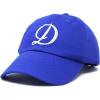 imageDALIX Initial Hat Letter D Womens Baseball Cap Monogram Cursive EmbroiderRoyal Blue