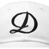 imageDALIX Initial Hat Letter D Womens Baseball Cap Monogram Cursive EmbroiderWhite