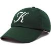 imageDALIX Initial Hat Letter K Womens Baseball Cap Monogram Cursive EmbroiderDark Green