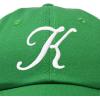 imageDALIX Initial Hat Letter K Womens Baseball Cap Monogram Cursive EmbroiderKelly Green