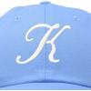 imageDALIX Initial Hat Letter K Womens Baseball Cap Monogram Cursive EmbroiderLight Blue