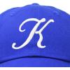 imageDALIX Initial Hat Letter K Womens Baseball Cap Monogram Cursive EmbroiderRoyal Blue